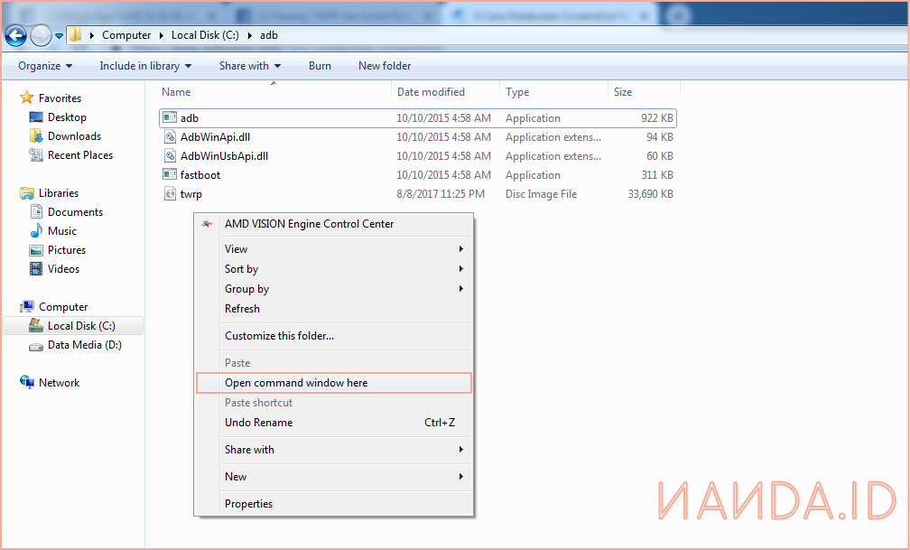 Cara Pasang Recovery TWRP Xiaomi Mi 5X Tiffany