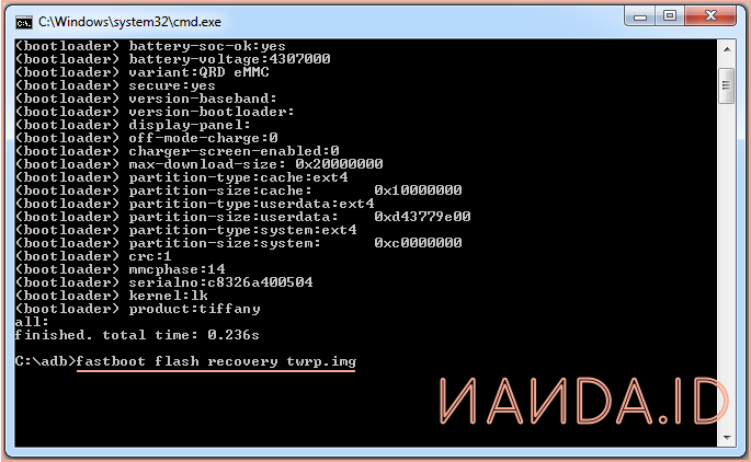Cara Pasang Recovery TWRP Xiaomi Mi 5X Tiffany