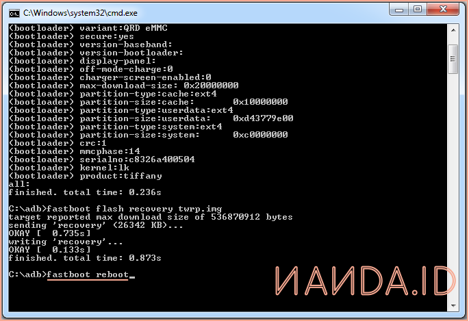 Cara Pasang Recovery TWRP Xiaomi Mi 5X Tiffany
