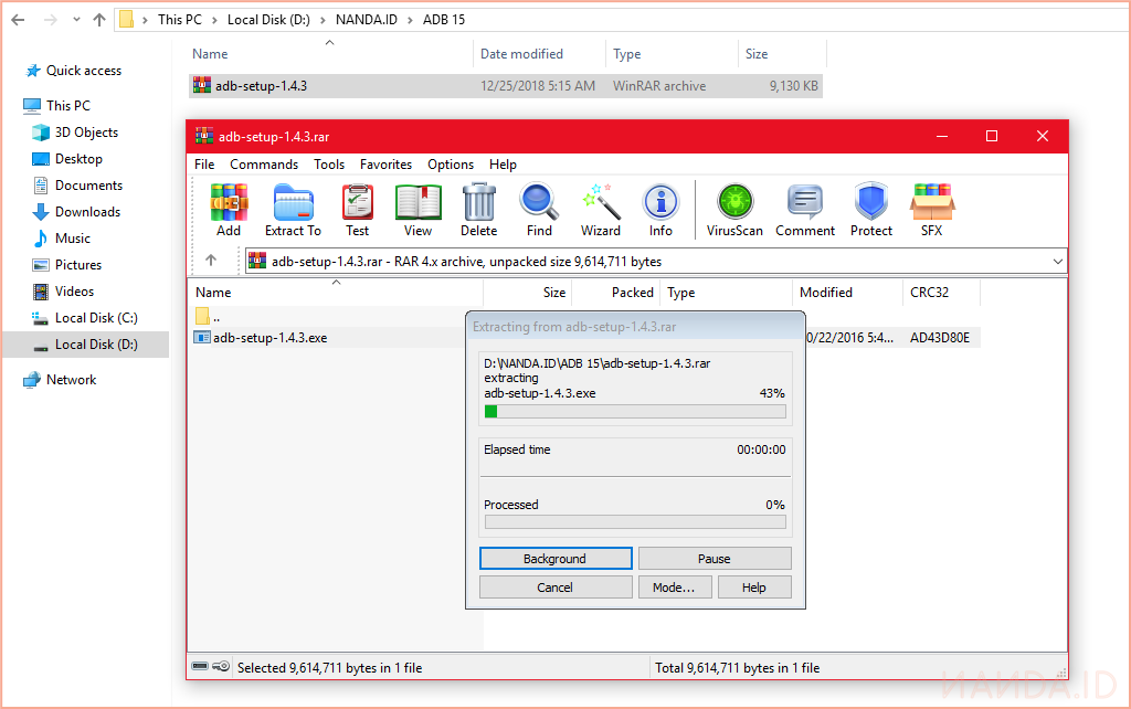 Cara Instal 15 Seconds ADB Fastboot Untuk Windows