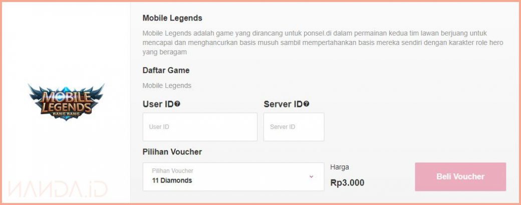 Cara Membeli Diamonds Mobile Legends Melalui Bukalapak