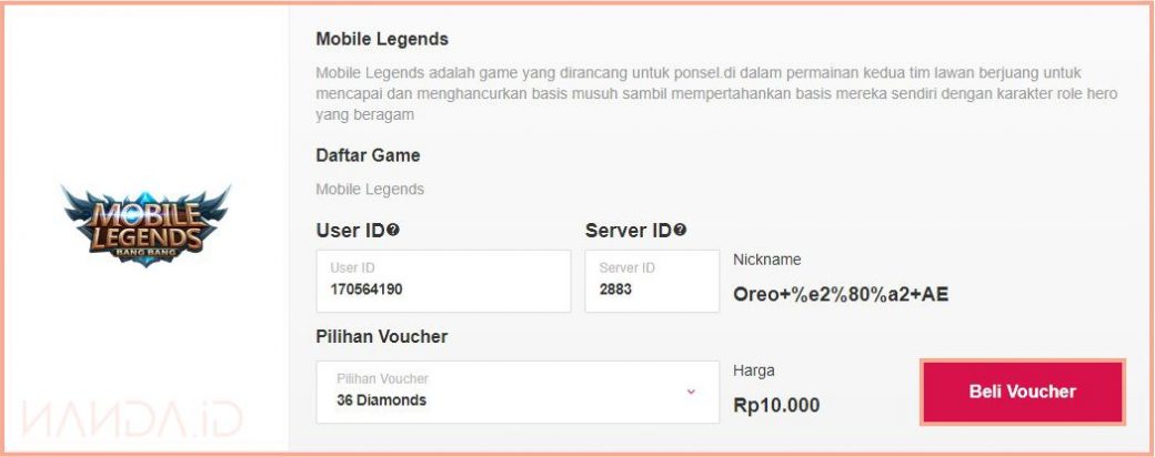Cara Membeli Diamonds Mobile Legends Melalui Bukalapak