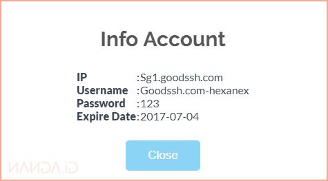 Cara Membuat Akun SSH Gratis Dengan GOODSSH