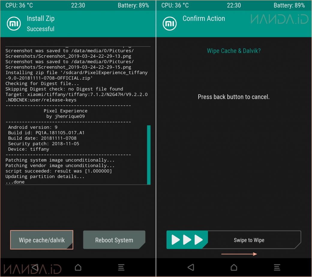 Tutorial Install ROM Pixel Experience Pie 9.0 Mi 5X Tiffany