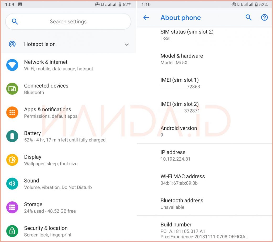 Tutorial Install ROM Pixel Experience Pie 9.0 Mi 5X Tiffany