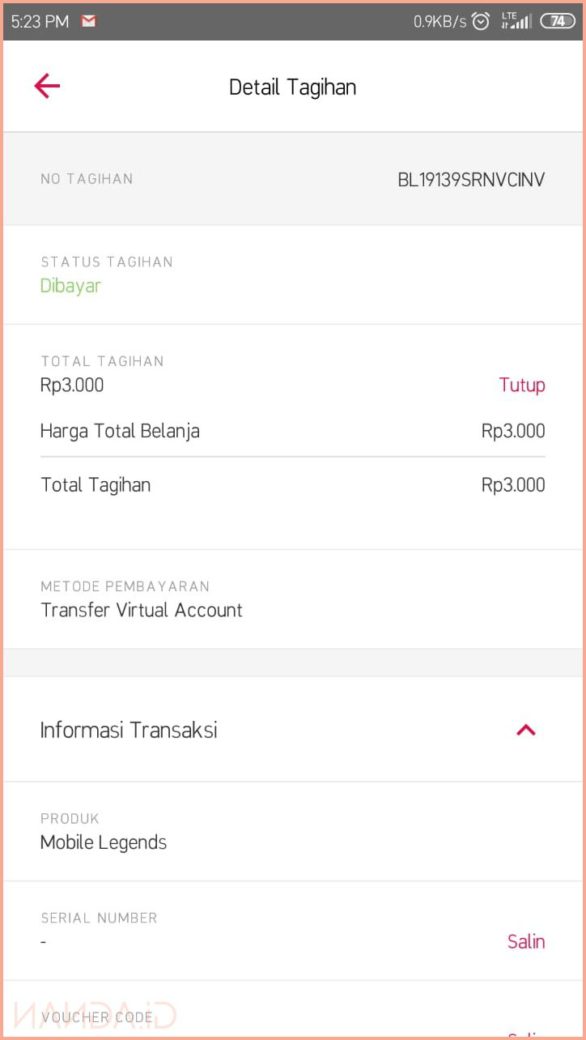 Cara Membeli Diamonds Mobile Legends Melalui Bukalapak