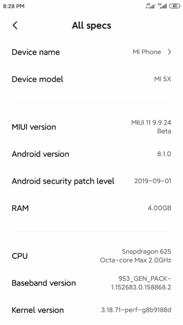 Cara Update Xiaomi Mi 5X (Tiffany) Ke MIUI 11