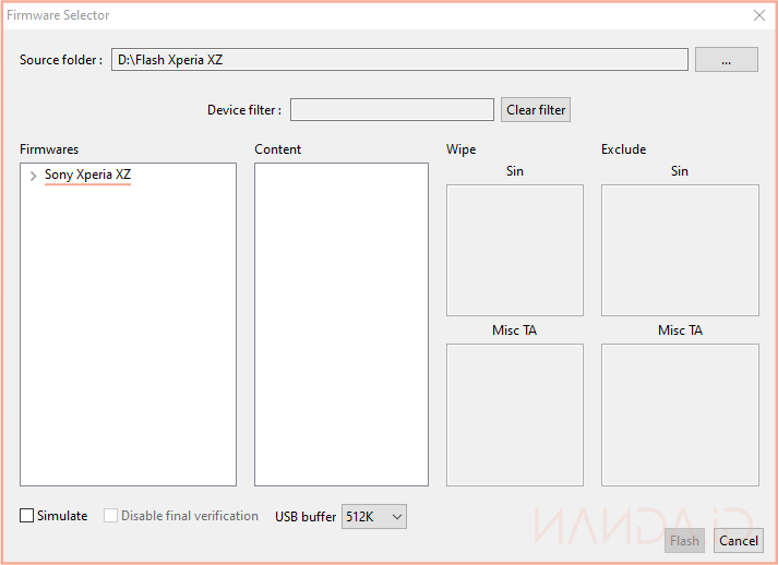 Cara Flashing Sony Xperia XZ Docomo SO-01J