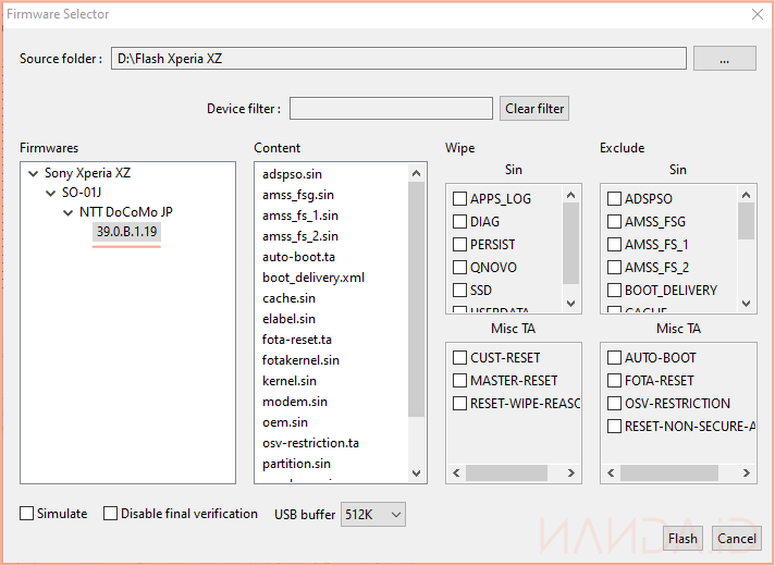 Cara Flashing Sony Xperia XZ Docomo SO-01J