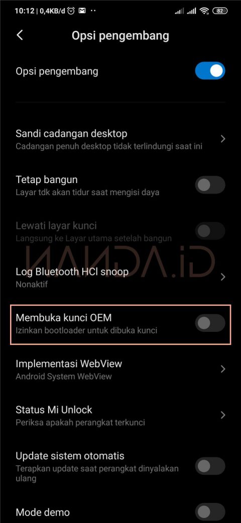 Unlock Bootloader (UBL) Redmi Note 8 Pro (Begonia)