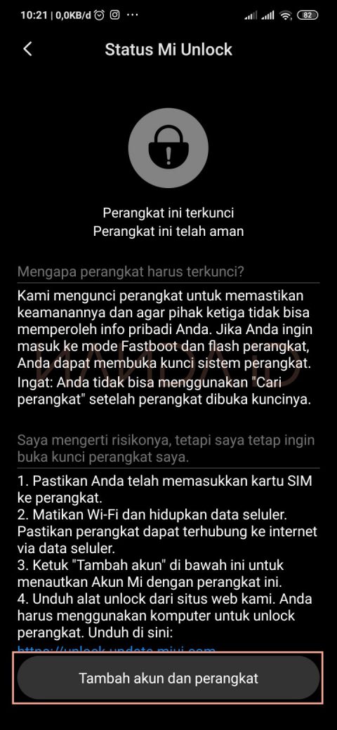 Unlock Bootloader (UBL) Redmi Note 8 Pro (Begonia)
