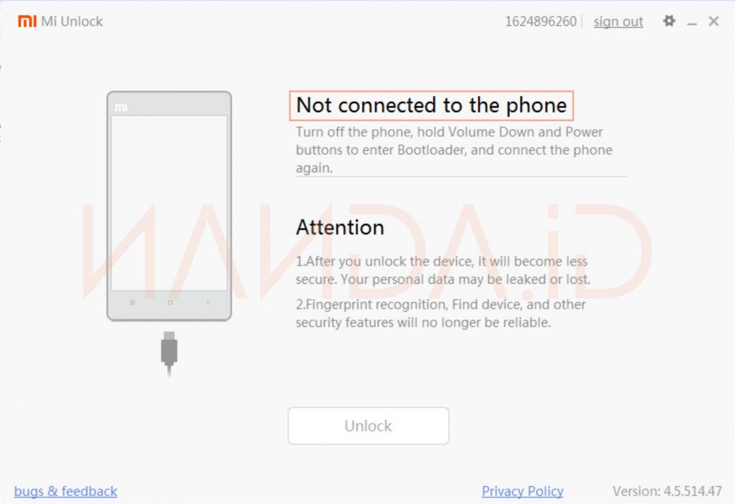 Unlock Bootloader (UBL) Redmi Note 8 Pro (Begonia)