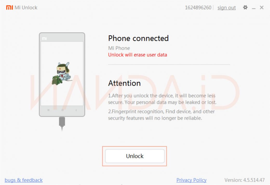 Unlock Bootloader (UBL) Redmi Note 8 Pro (Begonia)