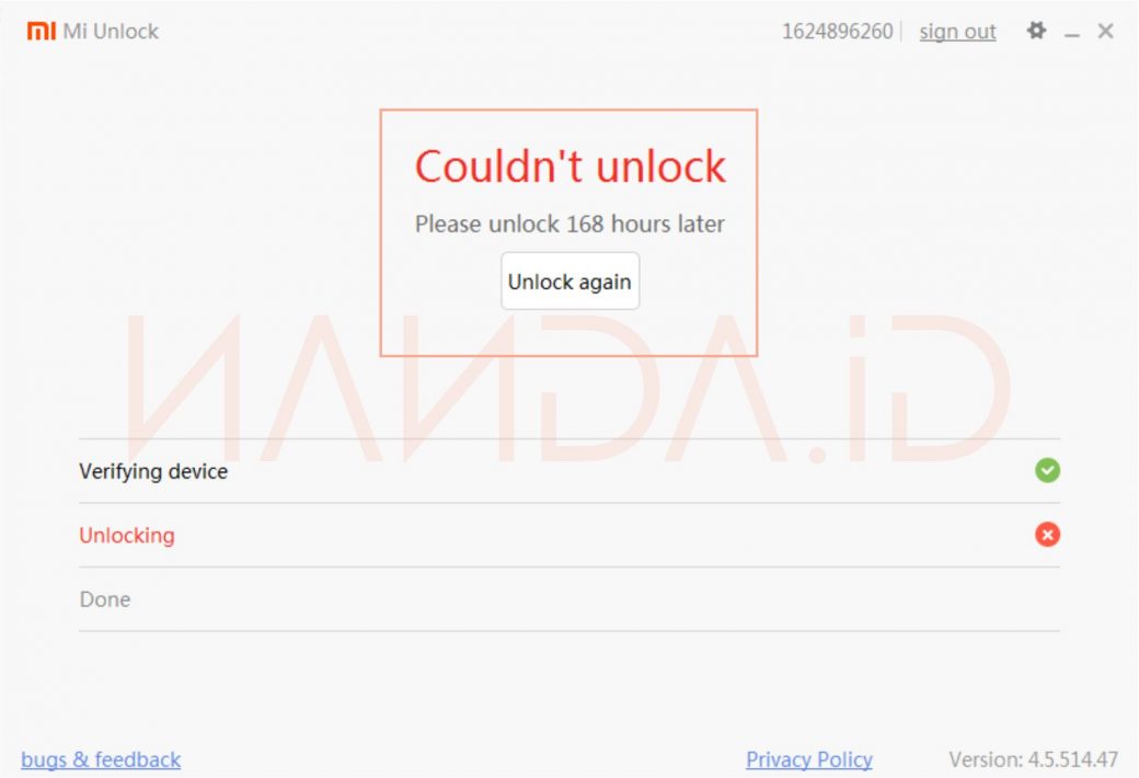 Unlock Bootloader (UBL) Redmi Note 8 Pro (Begonia)