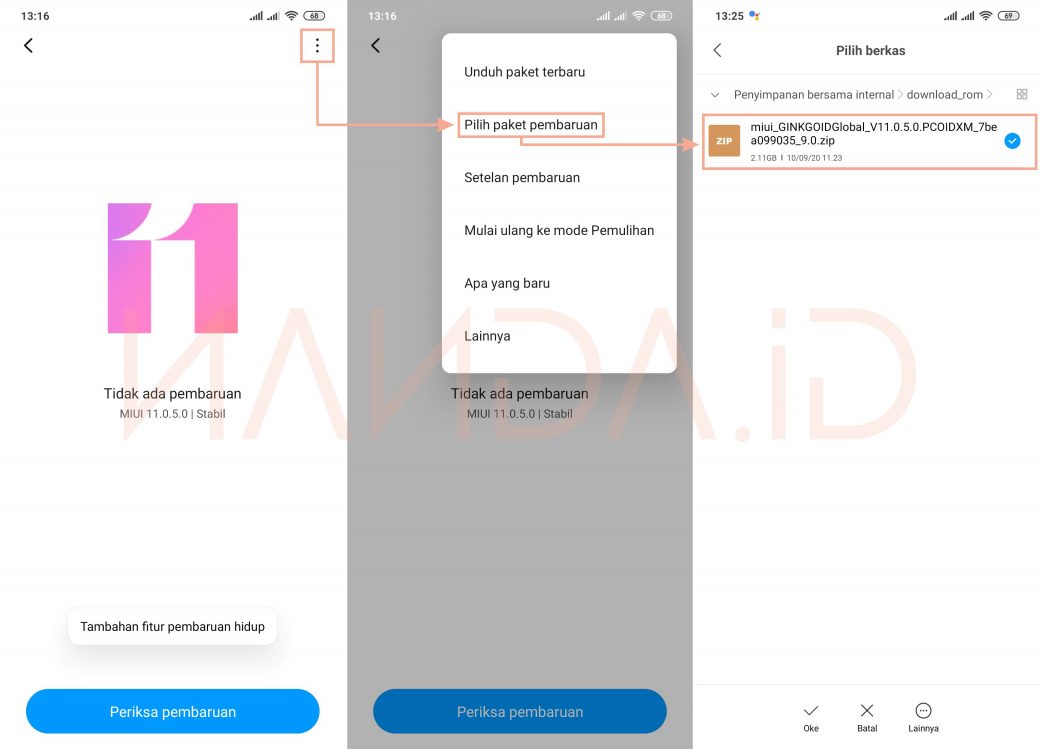 Update Redmi Note 8 Pro ke Android 10 (MIUI 11/12)
