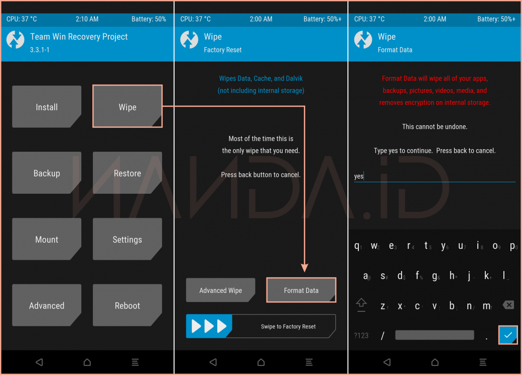 Cara Flash / Instal Stock ROM Recovery MIUI Melalui TWRP