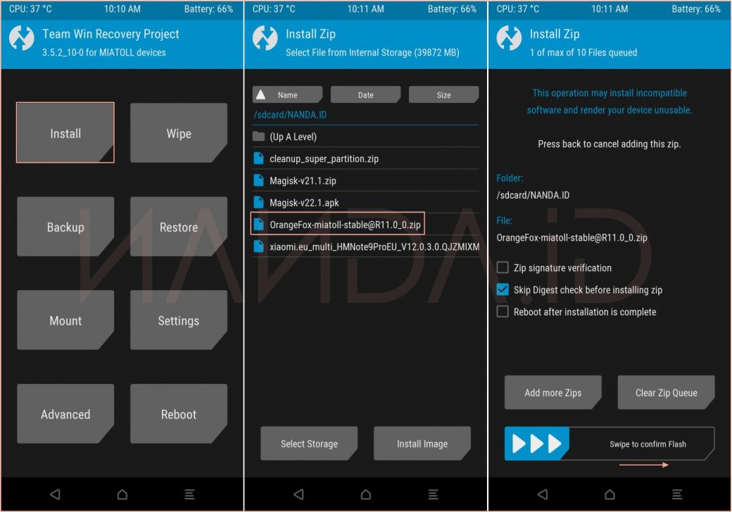 Cara Pasang ROM Xiaomi EU Redmi Note 9 Pro Joyeuse