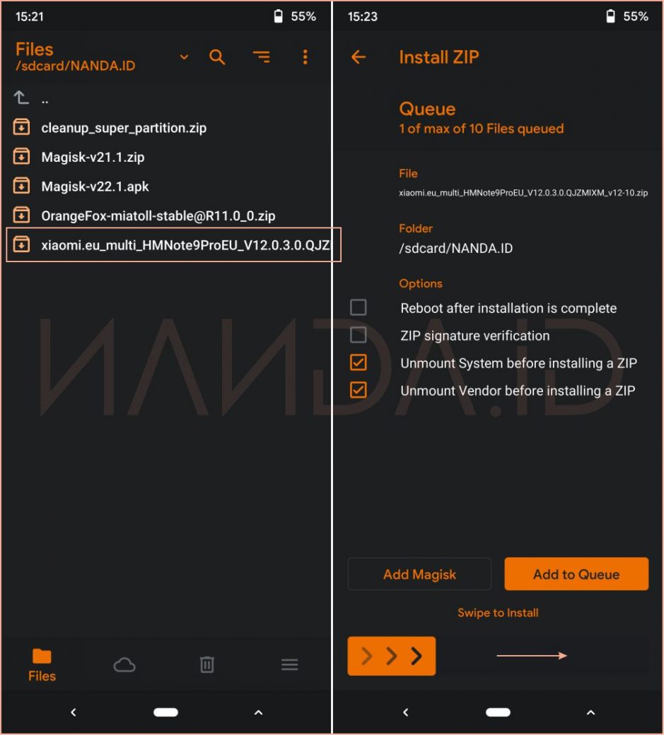 Cara Pasang ROM Xiaomi EU Redmi Note 9 Pro Joyeuse