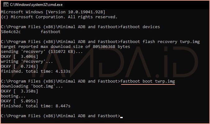 Cara Pasang TWRP dan Root Redmi Note 9 Pro Joyeuse