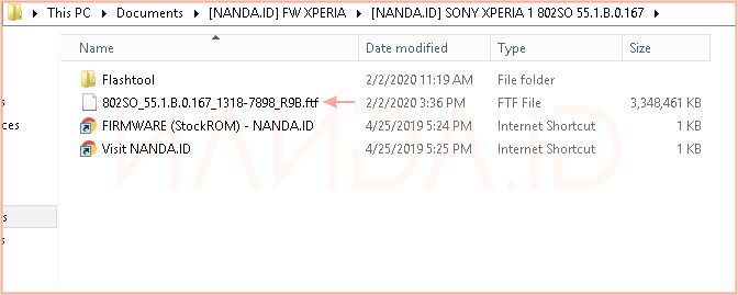 Cara Extract Firmware Sony Xperia .ftf dan .zip