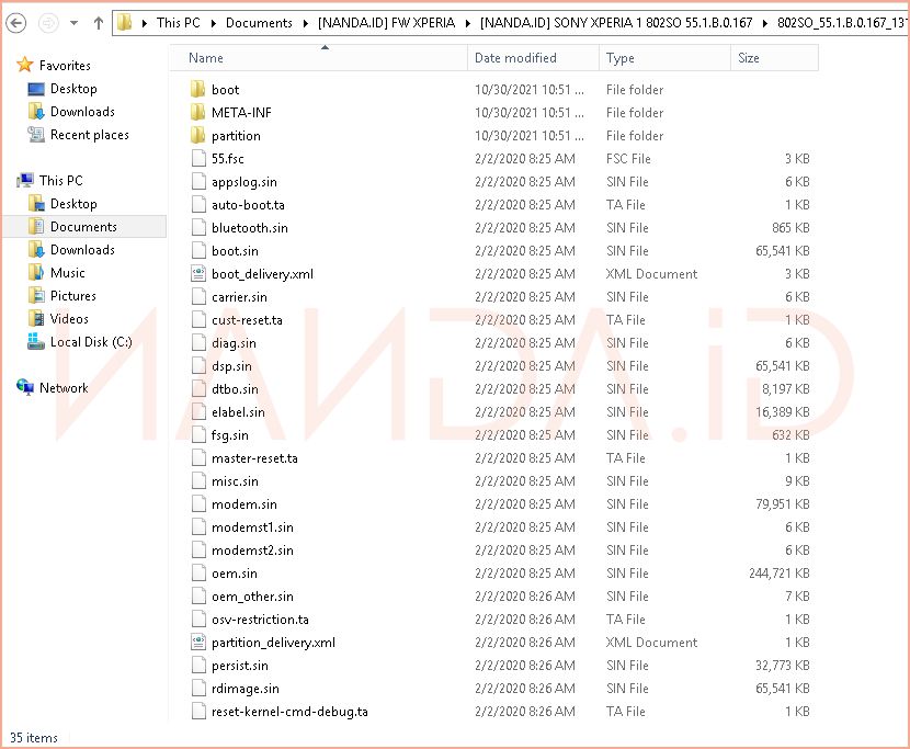 Cara Extract Firmware Sony Xperia .ftf dan .zip