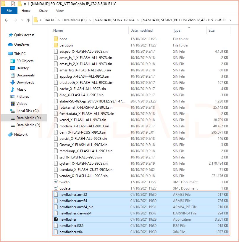Newflasher - Tool Flashing Sony Xperia Terbaru