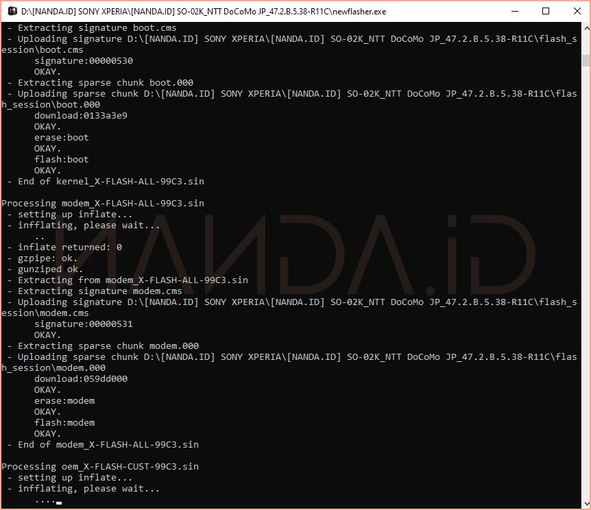 Newflasher - Tool Flashing Sony Xperia Terbaru