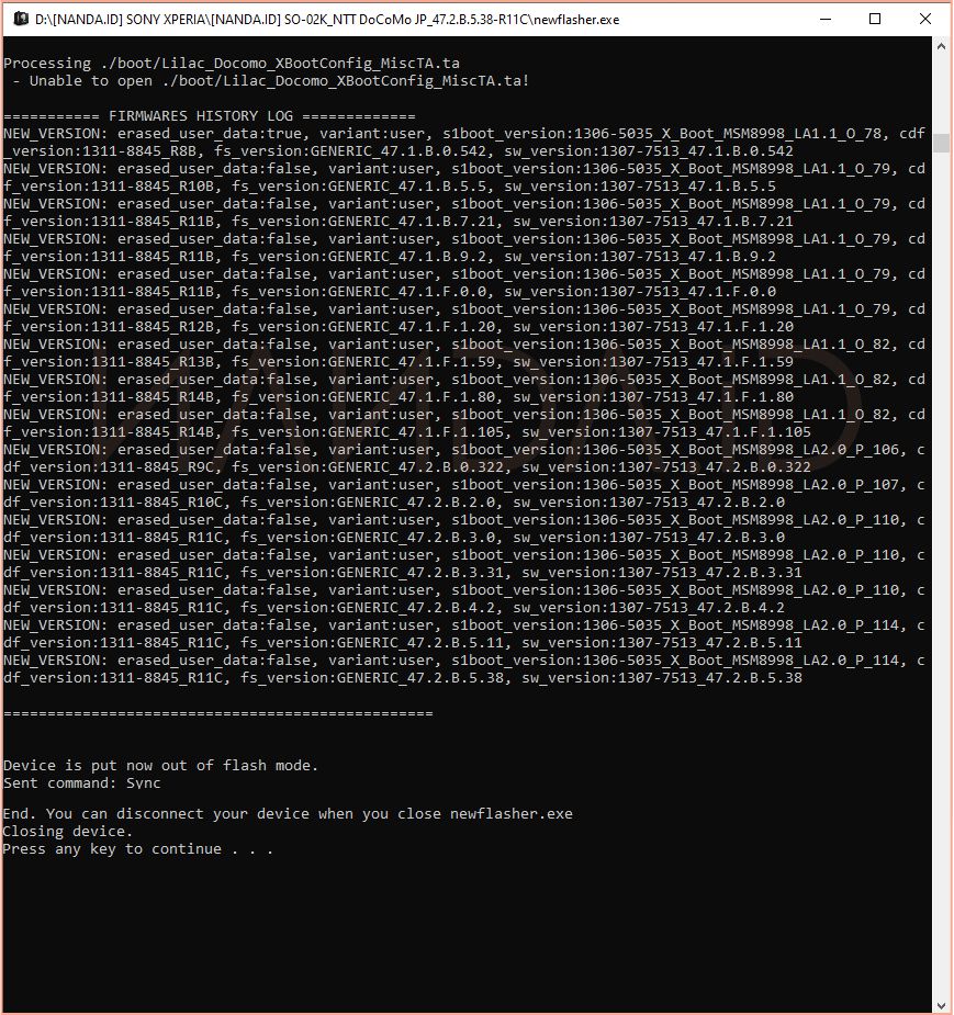 Newflasher - Tool Flashing Sony Xperia Terbaru
